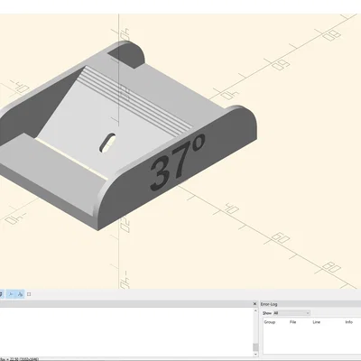 Plane hoặc Scraper Tool – OpenSCAD tùy biến
