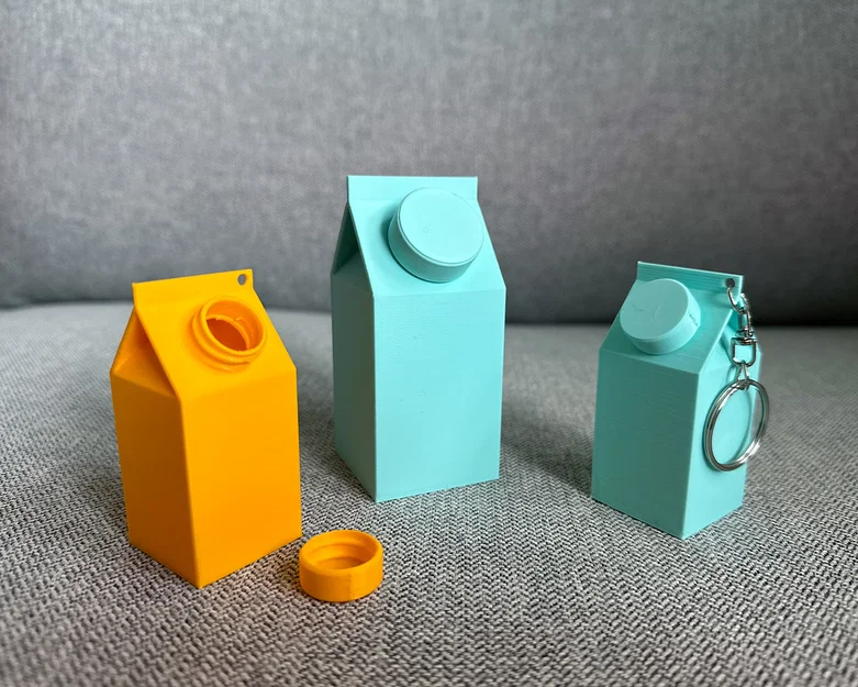 Hộp sữa/nước ép có nắp vặn dùng được - Image 1