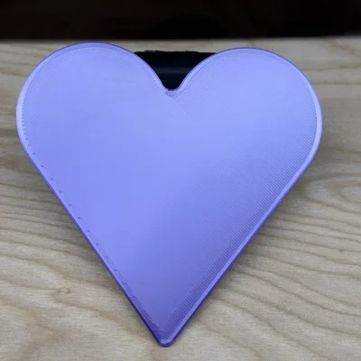 Bảng tên hình trái tim (tùy chỉnh chữ) - Heart Nameplate Customizable