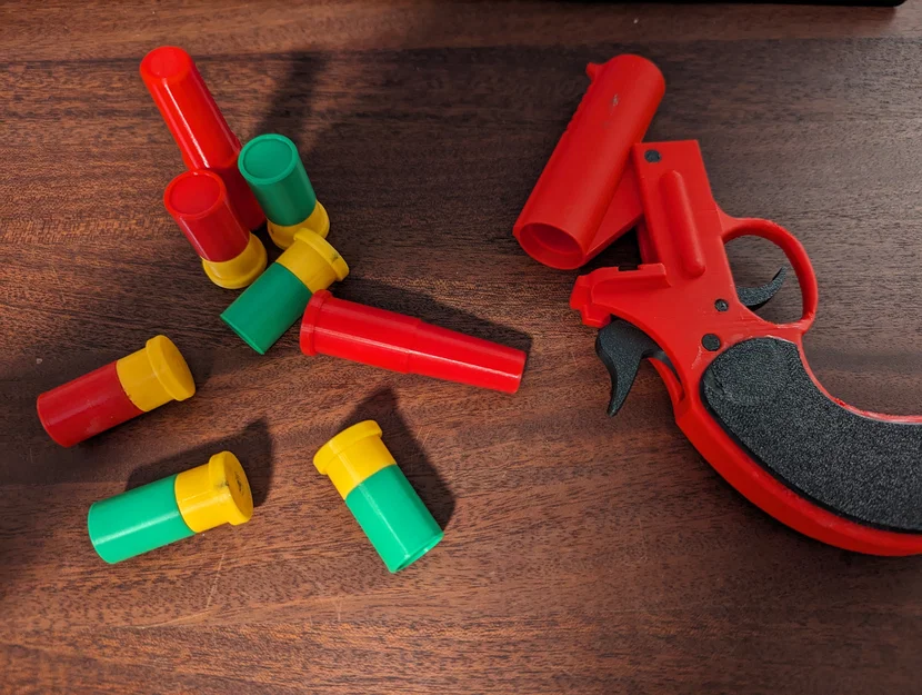Mô hình súng bắn pháo hiệu 3D - Flare Gun có búa đập hoạt động - Image 3