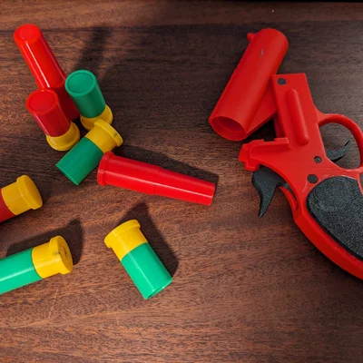 Mô hình súng bắn pháo hiệu 3D - Flare Gun có búa đập hoạt động