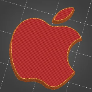Mô hình logo Apple 3D ấn tượng - File in 3D chất lượng cao