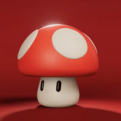 Merry the Mushroom – Mô hình 3D cây nấm dễ thương