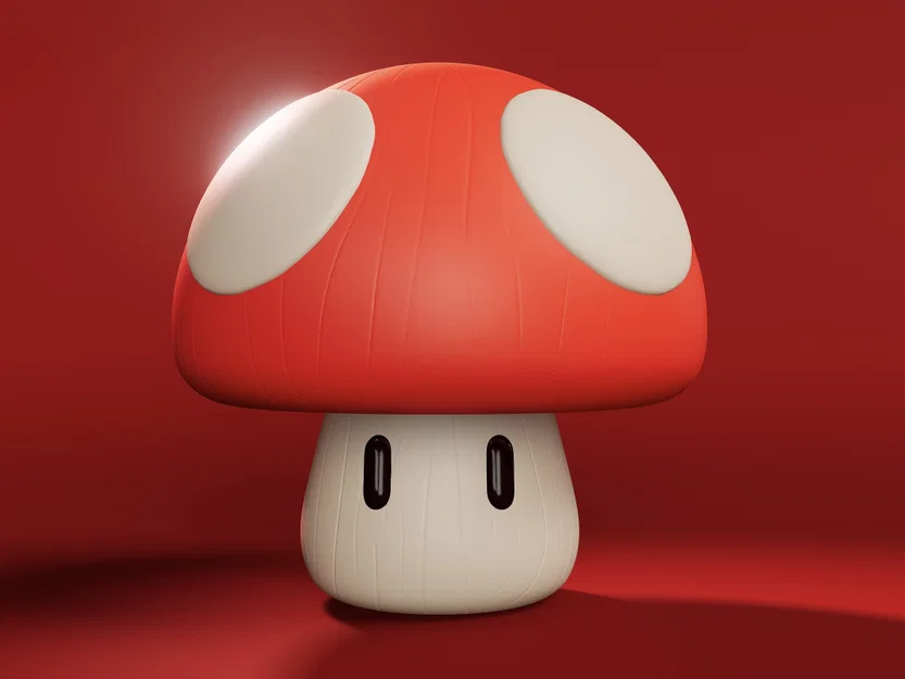 Merry the Mushroom – Mô hình 3D cây nấm dễ thương - Image 3