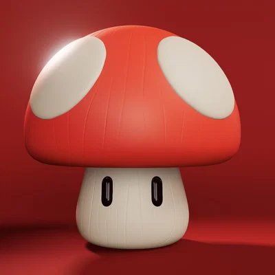 Merry the Mushroom – Mô hình 3D cây nấm dễ thương