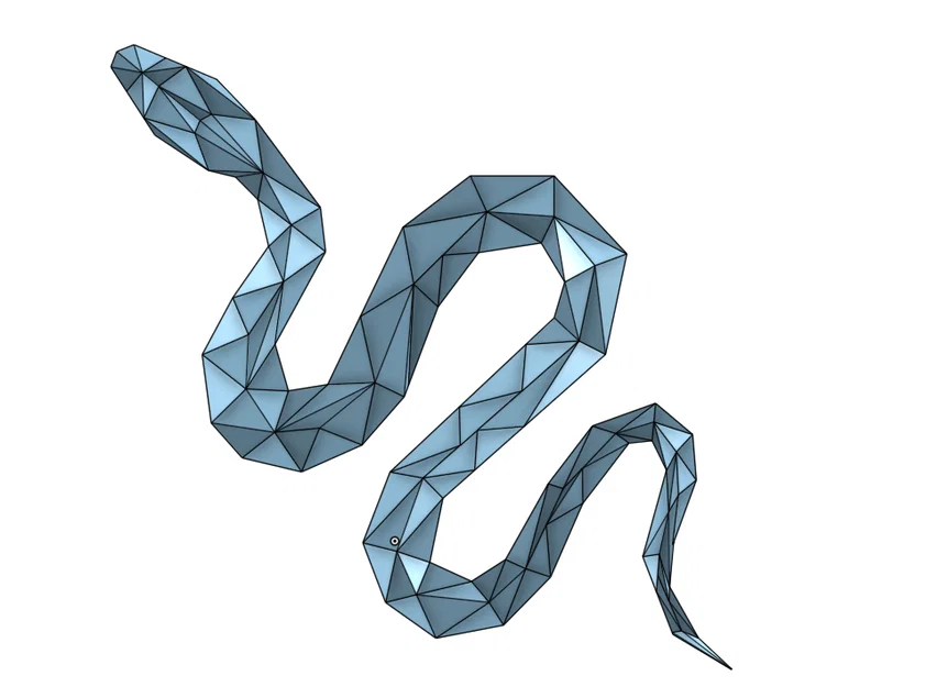 Mô hình rắn hình học Geo Snake in 3D độc đáo - Image 1