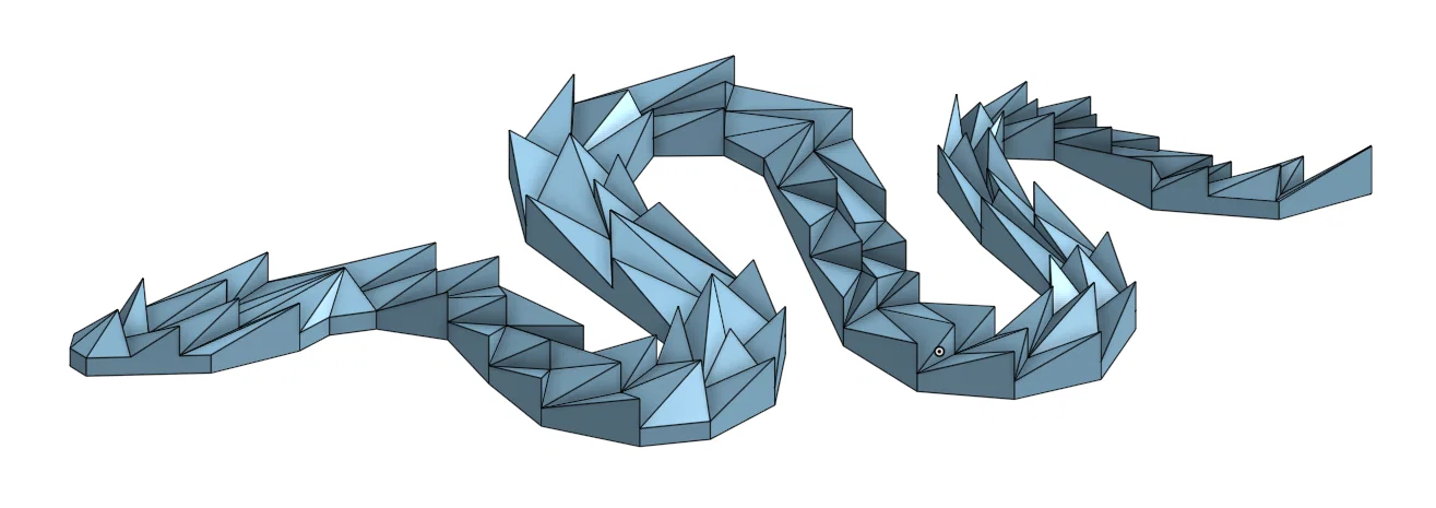 Mô hình rắn hình học Geo Snake in 3D độc đáo - Image 2