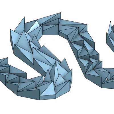 Mô hình rắn hình học Geo Snake in 3D độc đáo