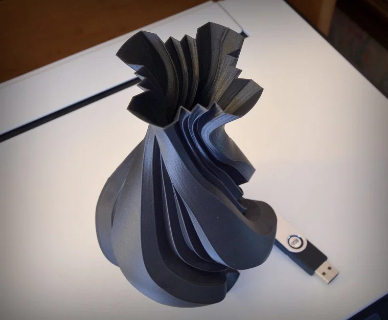 Vase 857 - Bình hoa xoáy tròn trang trí - Image 2