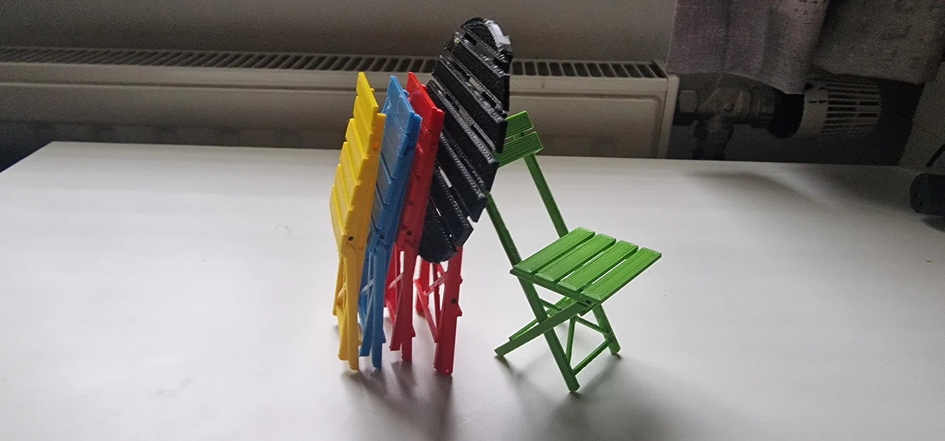 Mô hình bàn ghế Bistro gấp gọn trang trí độc đáo (3D Printing) - Image 6