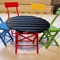 Mô hình bàn ghế Bistro gấp gọn trang trí độc đáo (3D Printing) - Thumbnail 11