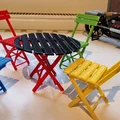 Mô hình bàn ghế Bistro gấp gọn trang trí độc đáo (3D Printing) - Thumbnail 15