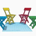 Mô hình bàn ghế Bistro gấp gọn trang trí độc đáo (3D Printing) - Thumbnail 20