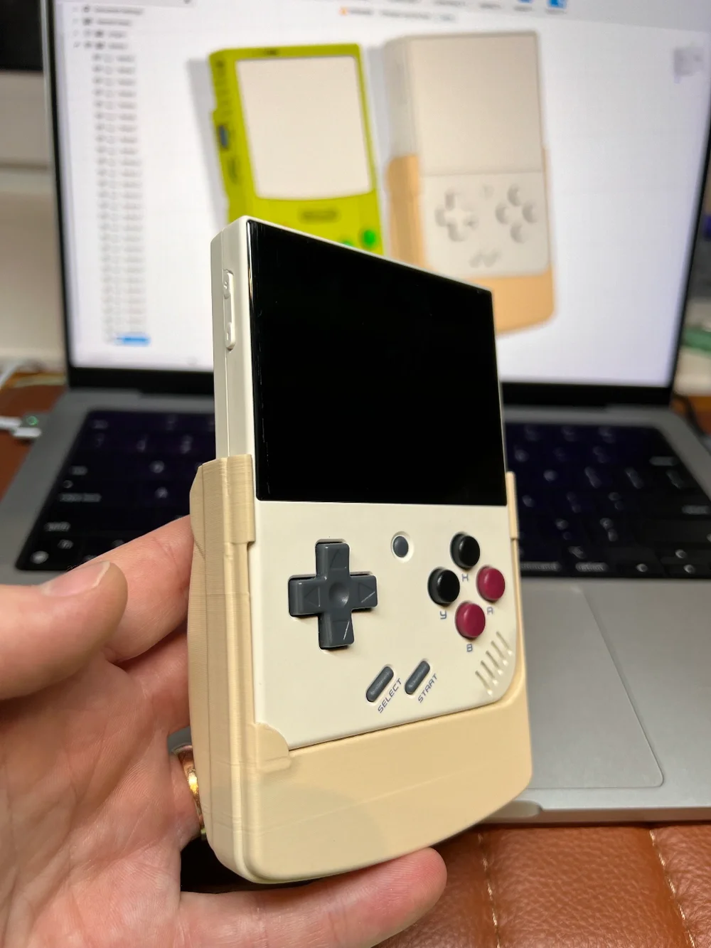Tay cầm bảo vệ kiêm vỏ máy phong cách Game Boy cho Miyoo Mi… 1