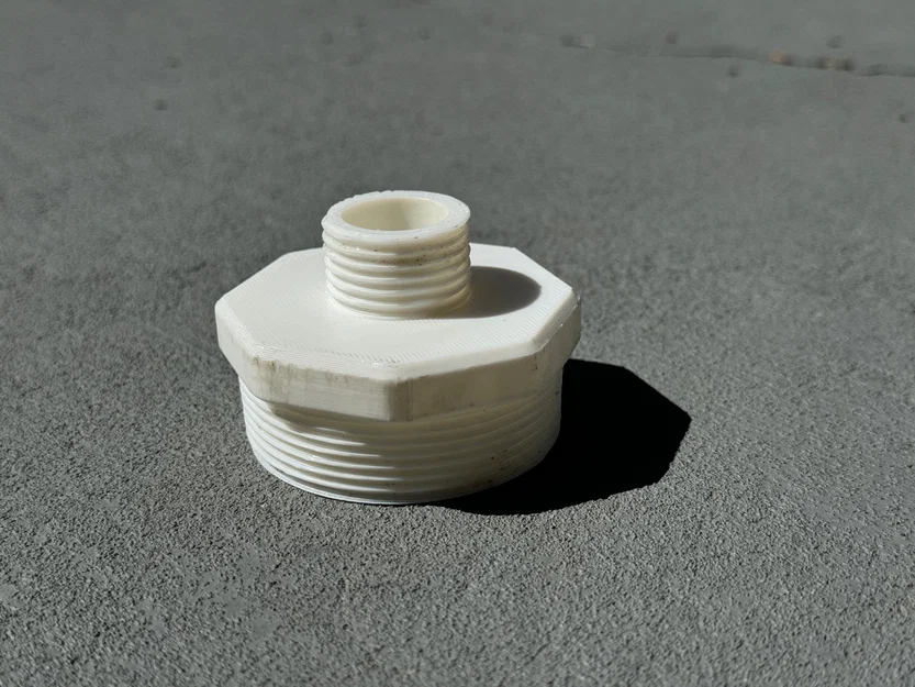 Adapter DrainMate: 2" NPT Male sang 3/4" NPT Water Hose Male - Image 1