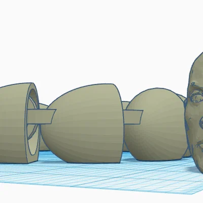 Mô hình đồ chơi giải trí The Rock Fidget độc đáo cho máy in 3D