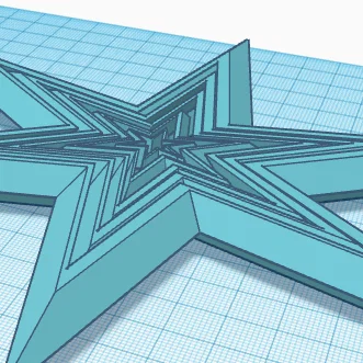 Mô hình ngôi sao co giãn (Fidget Star) in 3D độc đáo