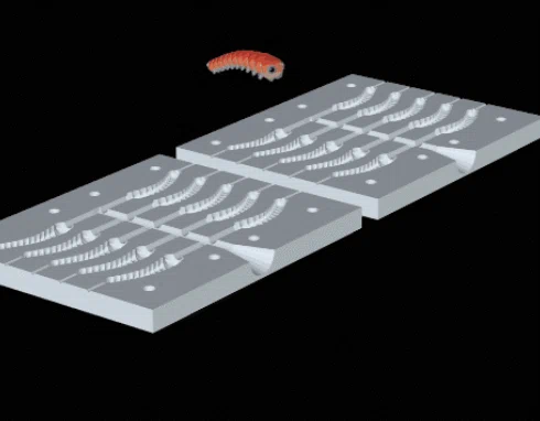 Khuôn in 3D đúc mồi giả câu cá hình con dòi (maggot) siêu nhạy - Image 1