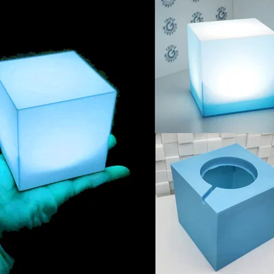 Tesseract Marvel cho Bambu LED Lamp 001