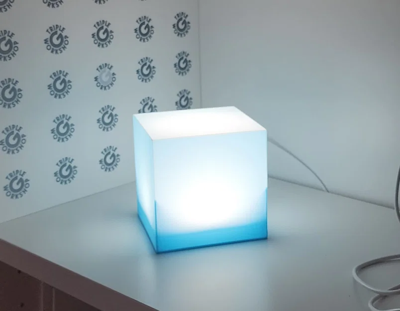 Tesseract Marvel cho Bambu LED Lamp 001 - Image 5