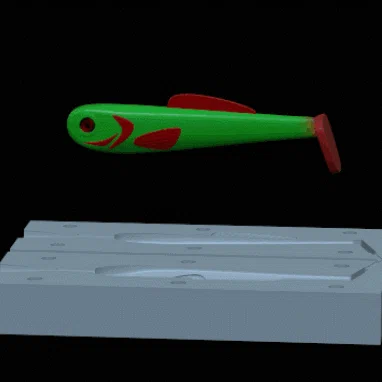 Khuôn in 3D làm mồi câu cá giả (Fishing mold) cho dân câu