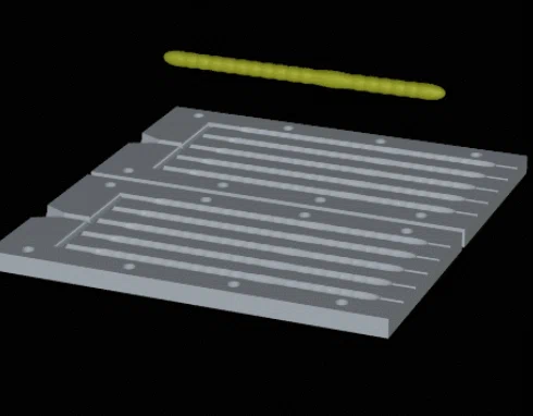 Khuôn Đúc Mồi Câu Cá Hình Con Giun 13cm (Fishing Worm Mold) - DIY - Image 1