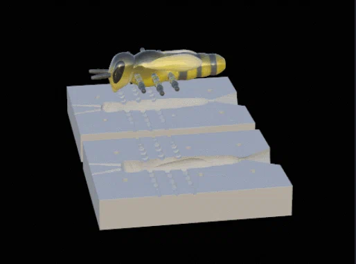 Khuôn đúc mồi câu cá hình con ong 10cm (Fishing Mold Bee Lure) - Image 1