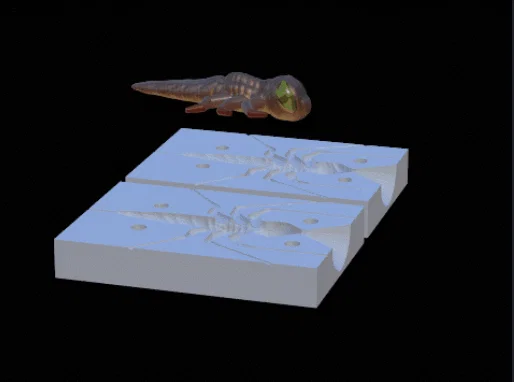 Khuôn in 3D mồi câu cá hình chuồn chuồn độc đáo - Image 1