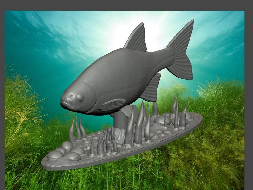 Mô hình tượng cá trang trí để bàn (Fish statue) cực đẹp cho in 3D - Image 1