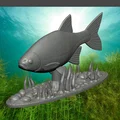 Mô hình tượng cá trang trí để bàn (Fish statue) cực đẹp cho in 3D - Thumbnail 1
