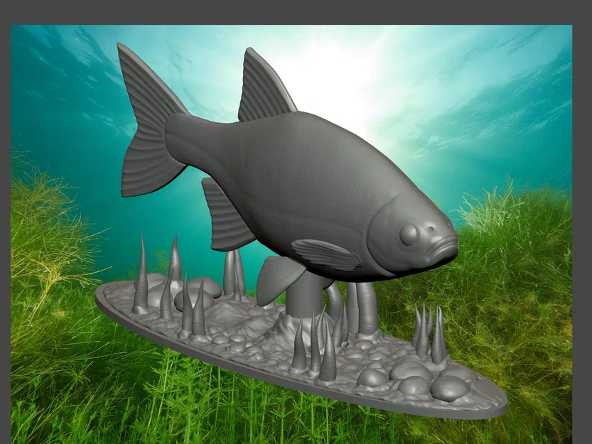 Mô hình tượng cá trang trí để bàn (Fish statue) cực đẹp cho in 3D - Image 2
