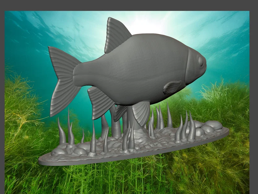Mô hình tượng cá trang trí để bàn (Fish statue) cực đẹp cho in 3D - Image 3