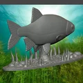 Mô hình tượng cá trang trí để bàn (Fish statue) cực đẹp cho in 3D - Thumbnail 3