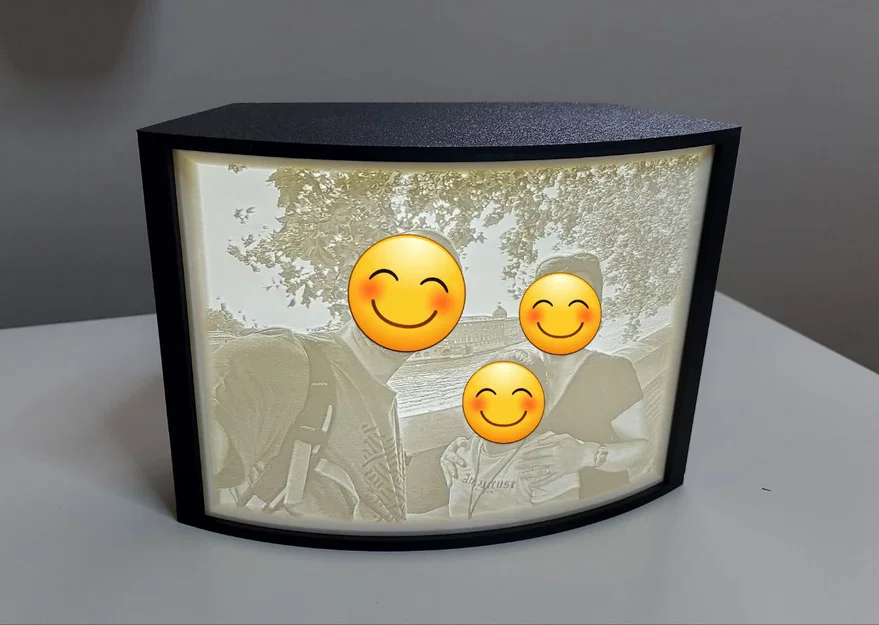 Hộp Lithophane (lithophane box) gắn LED strip - Image 1