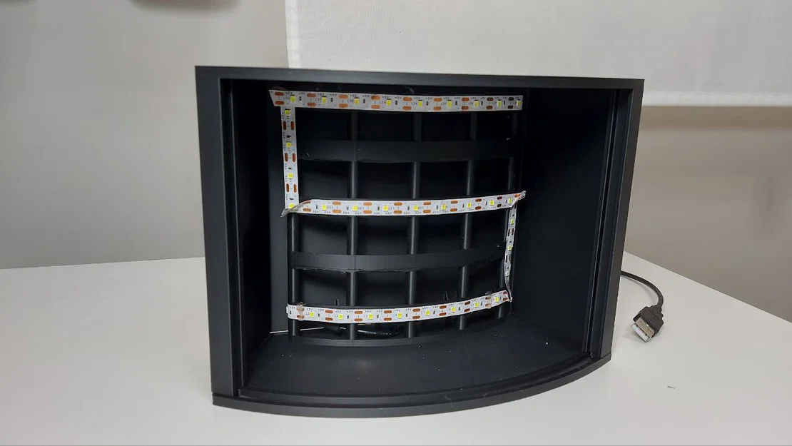Hộp Lithophane (lithophane box) gắn LED strip - Image 6