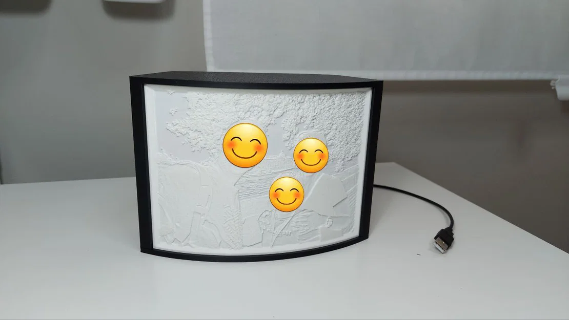 Hộp Lithophane (lithophane box) gắn LED strip - Image 7