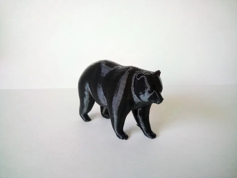 Mô hình chú gấu nhỏ in 3D tinh tế dùng để trang trí bàn làm việc - Image 1