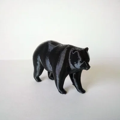 Mô hình chú gấu nhỏ in 3D tinh tế dùng để trang trí bàn làm việc