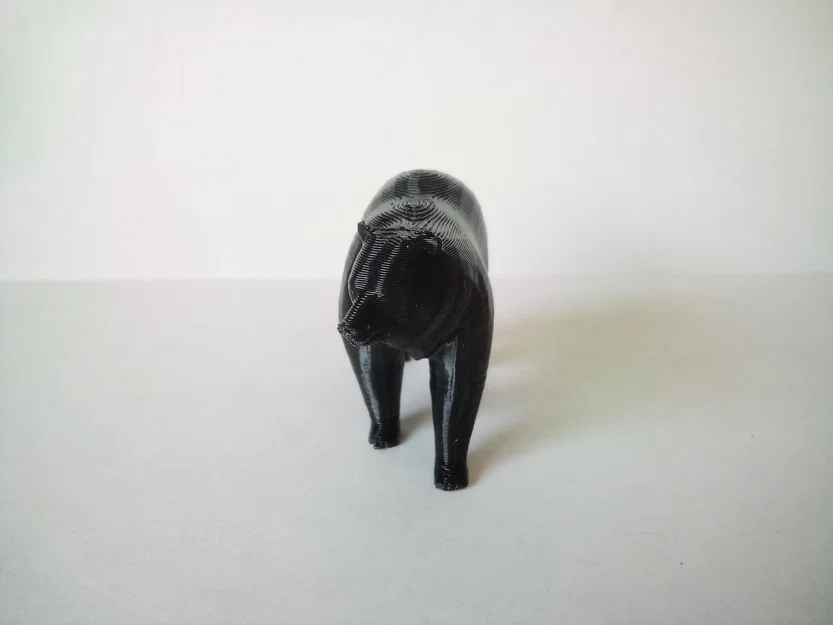 Mô hình chú gấu nhỏ in 3D tinh tế dùng để trang trí bàn làm việc - Image 3