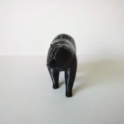 Mô hình chú gấu nhỏ in 3D tinh tế dùng để trang trí bàn làm việc