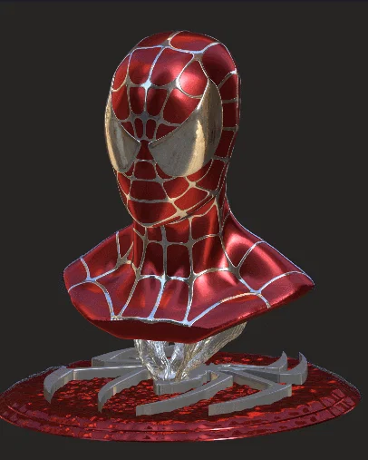 Tượng bán thân Spiderman 3D (Spiderman Bust) - Mô hình trang trí siêu anh hùng - Image 1