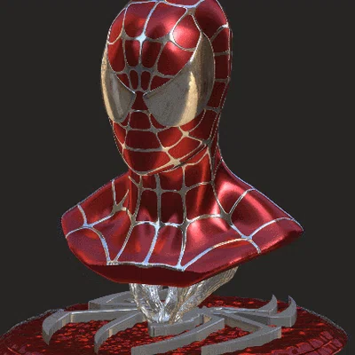Tượng bán thân Spiderman 3D (Spiderman Bust) - Mô hình trang trí siêu anh hùng