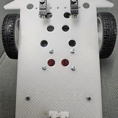 Robot dò line Arduino - khung chassis