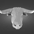 Đầu Bò Lowpoly (Lowpoly Cow Head) - Thumbnail 1