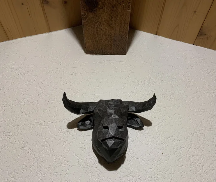 Đầu Bò Lowpoly (Lowpoly Cow Head) - Image 2