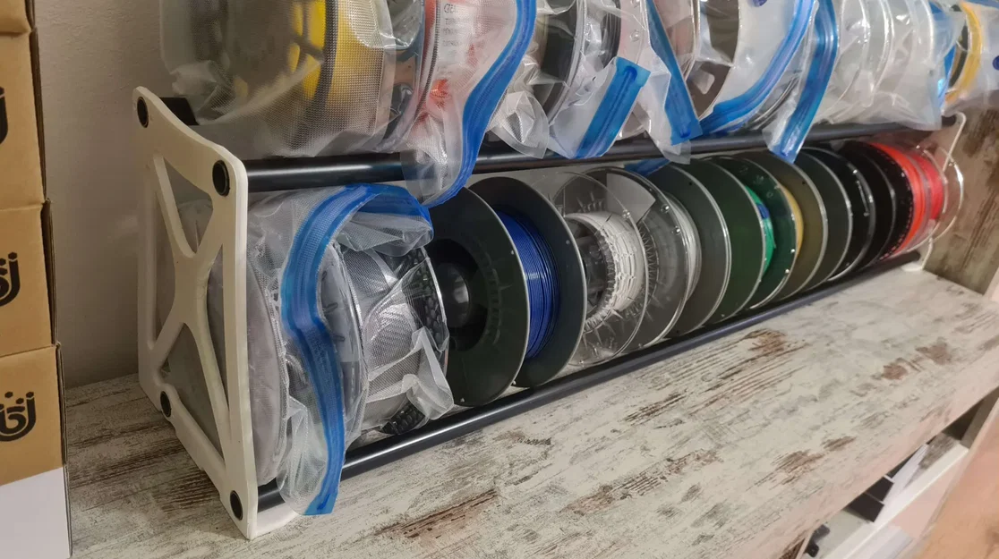 Remix Double RepRack 20mm - DIY Filament Storage x2 - Image 1