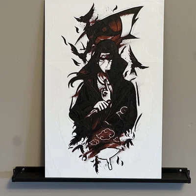 Itachi Uchiha - Hueforge 3 màu