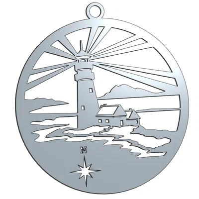 Mô hình treo tường ngọn hải đăng (Light House Wall Hang) đẹp mắt