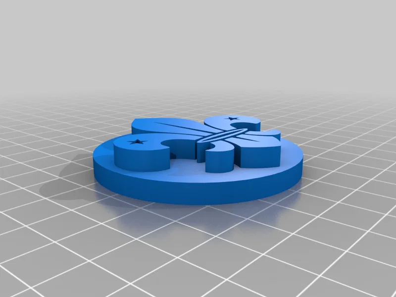 Mô hình in 3D huy hiệu hướng đạo sinh Scout Badge độc đáo - Image 1