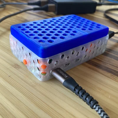 HexCase cho RPi 5 và quạt Noctua 4pin 40mm